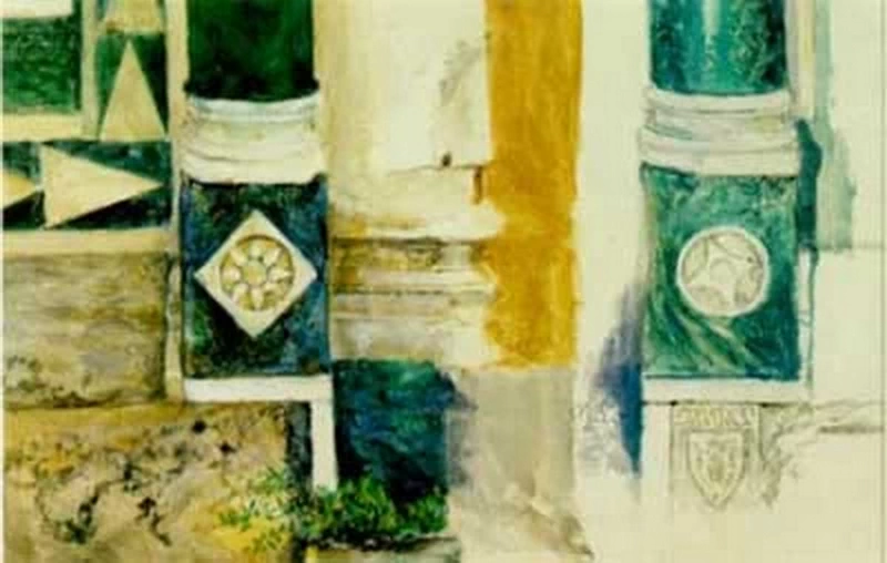 Basi di colonne Portale della Badia Fiesolana